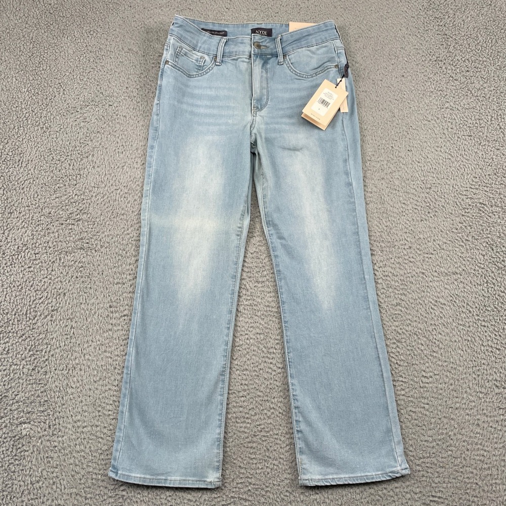 NEW NYDJ Jeans Womens 6 T Marilyn Crop Hollander Straight Cool Embrace LiftTuck